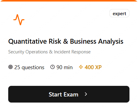 Exam progress tracking with XP counter