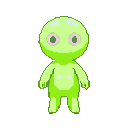 SecuSpark slime character Level 10 - mid evolution stage