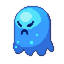 Blue Screen Specter enemy - represents system crashes and BSODs
