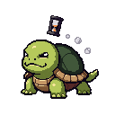 Latency Turtle enemy - represents network latency issues
