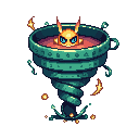 Loop Storm Tornado enemy - represents logic bombs and infinite loop attacks